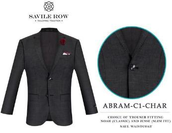 Savile Row Abram C-1 Charcoal