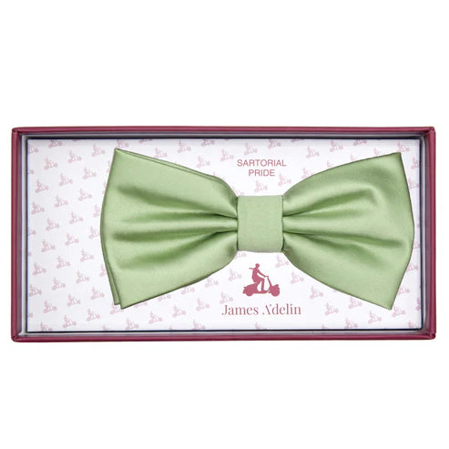 JASATIN SAGE JAMES ADELIN Luxury Satin Weave Pre Tied Bow Ties