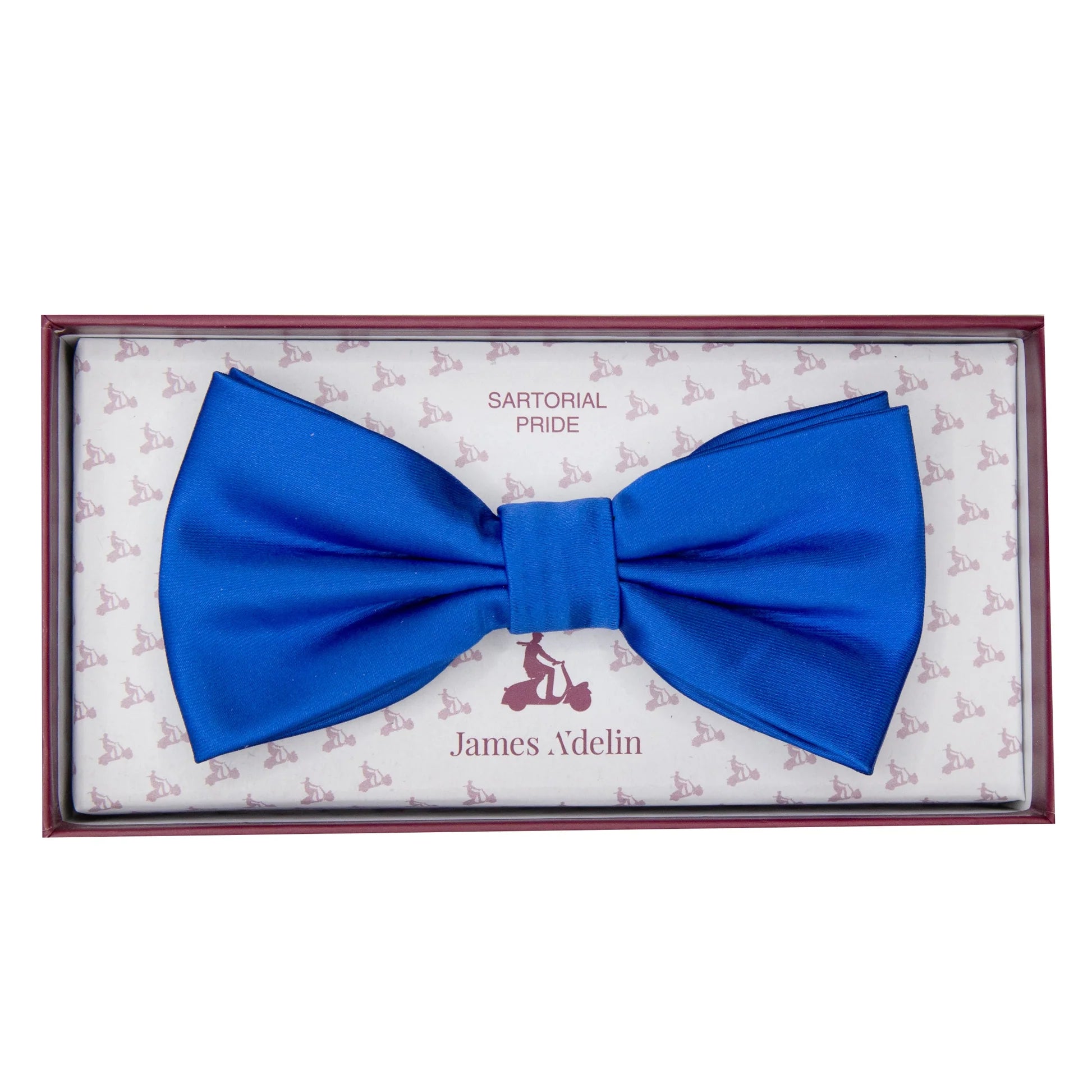 JASATIN ROYAL JAMES ADELIN Luxury Satin Weave Pre Tied Bow Ties