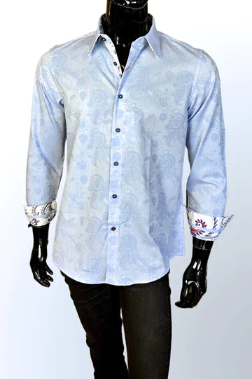 Wilton John Lennon Long Sleeve Shirt - JLW8101 L/S Sky
