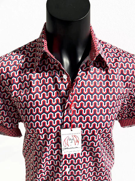 DURHAM Short Sleeve Shirt Red JLW9035