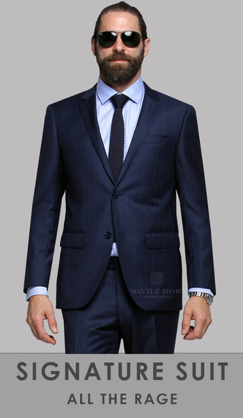 Savile Row Suit - FW1 Navy Check