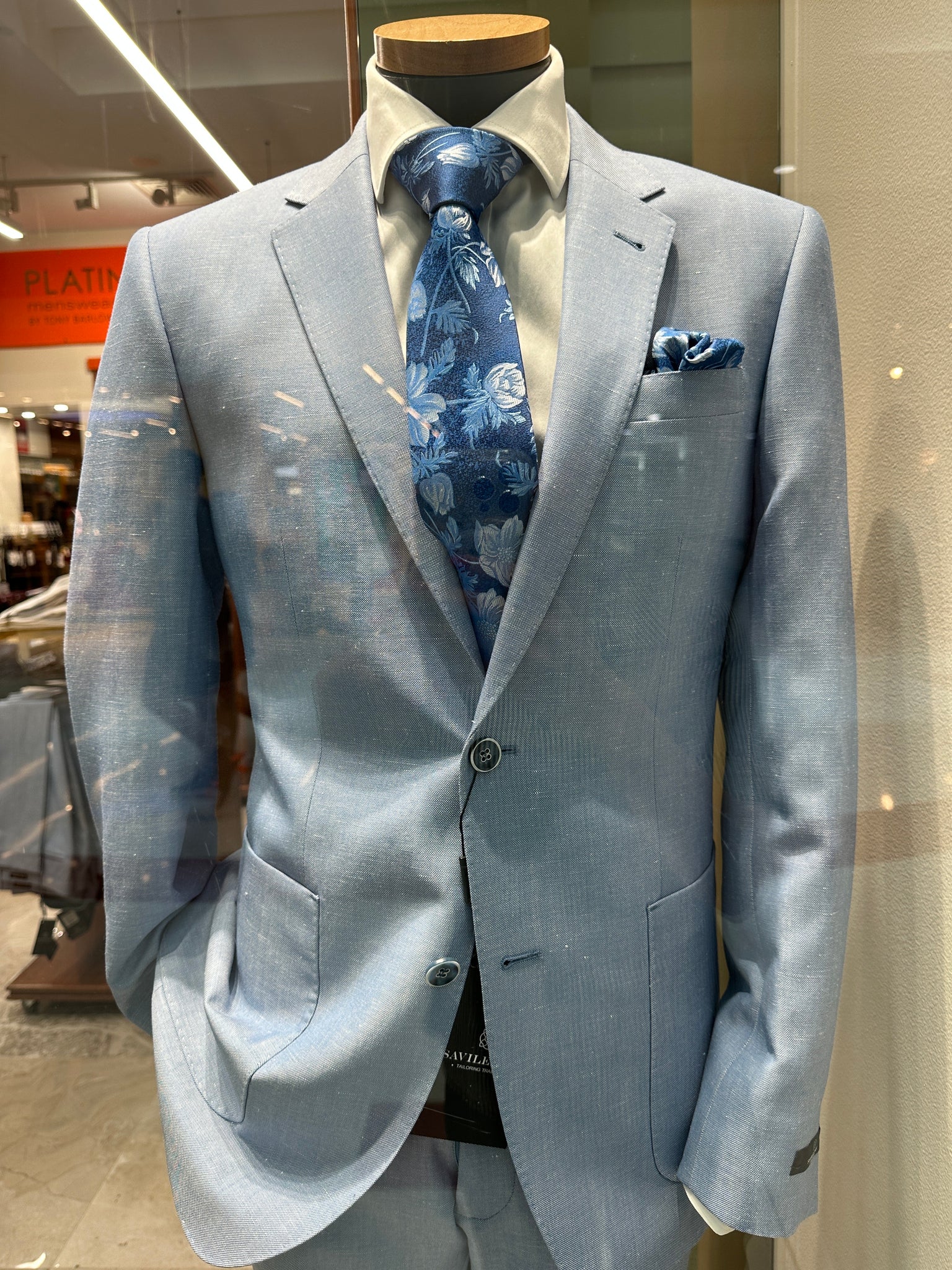 Savile Row Asher SL5 Sky Linen